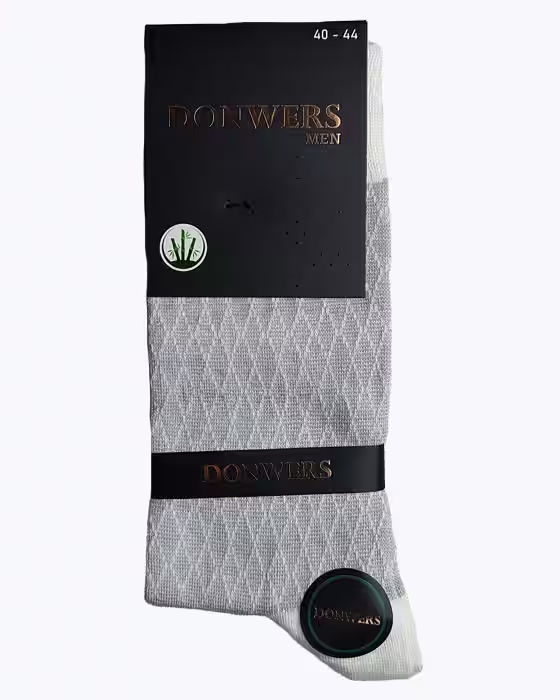 جوراب کلاسیک مردانه طرح لوزی DONWERS
